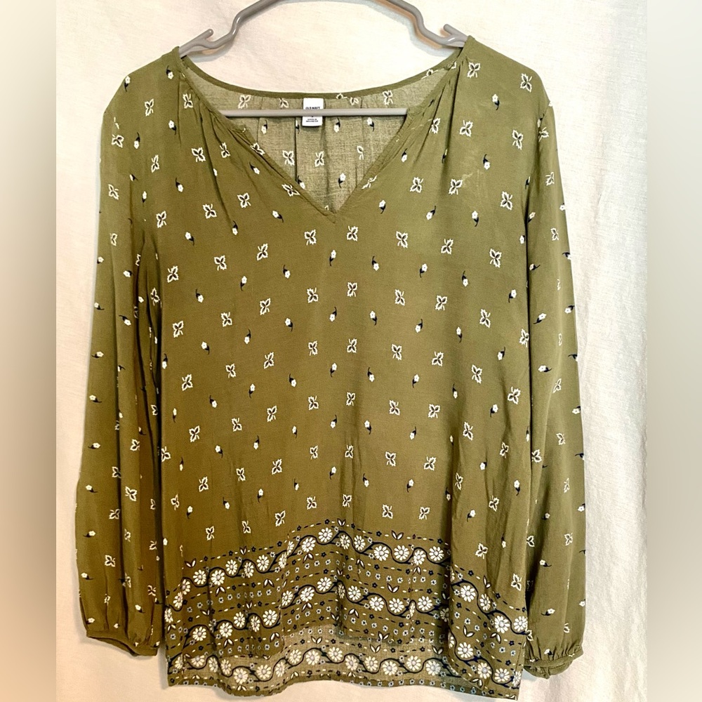 Womens Old Navy Green Summer Top Small
